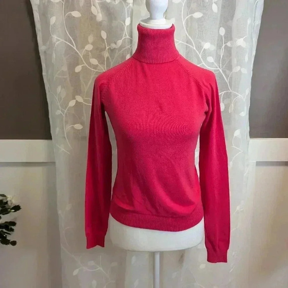 Zara Pink Turtleneck Sweater, Size M - Picture 1 of 5